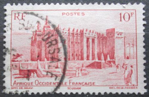 Poštová známka Francúzska západní Afrika 1948 Mešita v Djenné Mi# 49