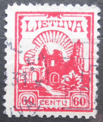 Potov znmka Litva 1923 Ruiny hradu Kaunas Mi# 192
