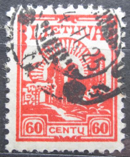 Poštová známka Litva 1923 Ruiny hradu Kaunas Mi# 192