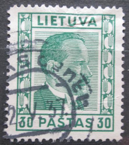 Poštová známka Litva 1937 Prezident Antanas Smetona Mi# 411