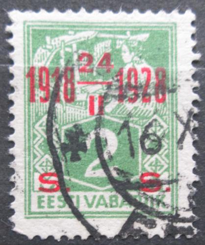 Poštová známka Estónsko 1928 Tkadlena pretlaè Mi# 68