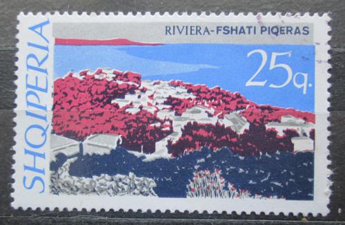 Poštová známka Albánsko 1967 Vesnice Piqeras Mi# 1163