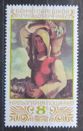 Poštová známka Bulharsko 1987 Umenie, Benèo Obreškov Mi# 3599