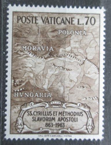 Poštová známka Vatikán 1963 Stará mapa Mi# 437