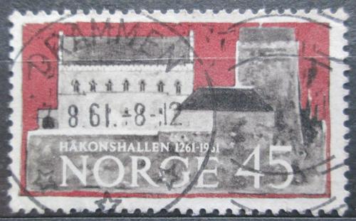 Potov znmka Nrsko 1961 H&#229;konshalle v Bergenu Mi# 456 - zvi obrzok