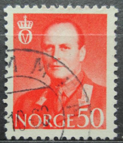 Poštová známka Nórsko 1962 Krá¾ Olav V. Mi# 474