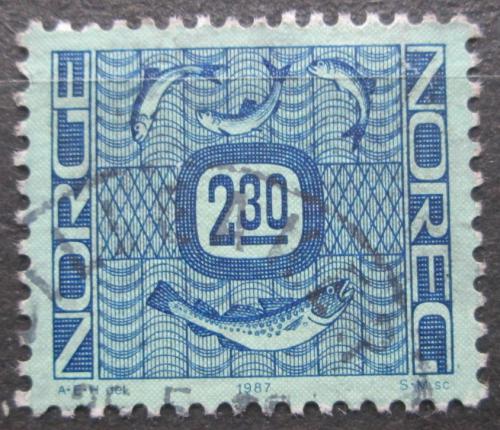 Poštová známka Nórsko 1987 Nominálna hodnota Mi# 963