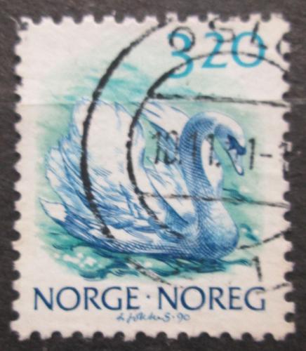 Poštová známka Nórsko 1990 Labu� velká Mi# 1038