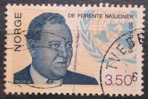 Poštová známka Nórsko 1995 Trygve Lie Mi# 1187