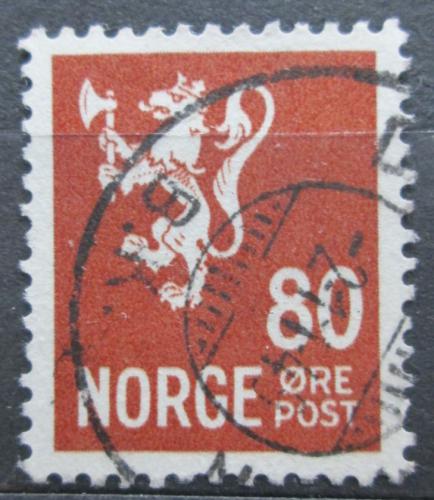 Poštová známka Nórsko 1946 Štátny znak Mi# 322