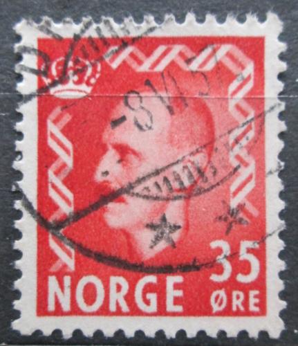 Poštová známka Nórsko 1951 Krá¾ Haakon VII. Mi# 362