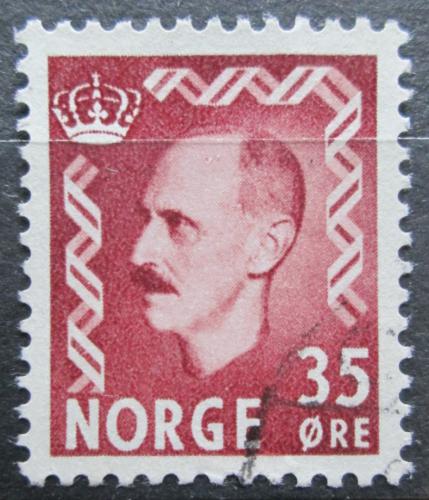 Poštová známka Nórsko 1956 Krá¾ Haakon VII. Mi# 397