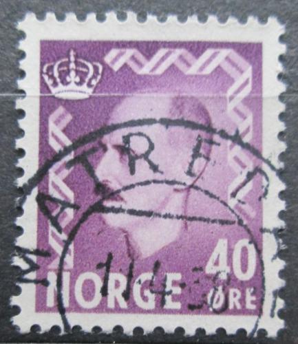Poštová známka Nórsko 1955 Krá¾ Haakon VII. Mi# 398