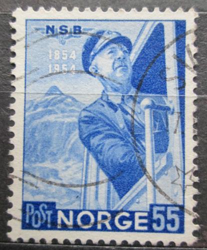 Poštová známka Nórsko 1953 Železnièáø Mi# 386