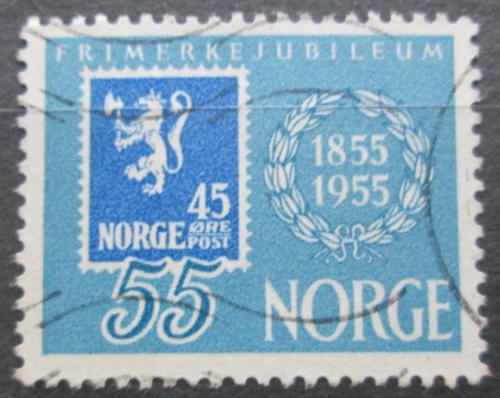 Poštová známka Nórsko 1955 První známky, 100. výroèie Mi# 392