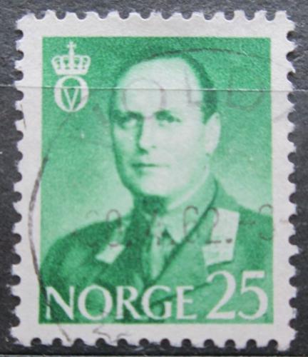 Poštová známka Nórsko 1957 Krá¾ Olaf V. Mi# 418