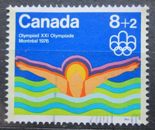 Poštová známka Kanada 1975 LOH Montreal, plavání Mi# 582