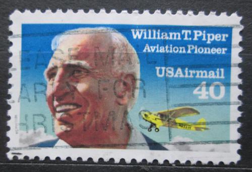 Poštová známka USA 1991 William T. Piper, konstruktér Mi# 2135