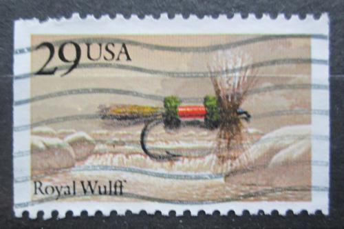 Poštová známka USA 1991 Rybáøská muška Royal Wulff Mi# 2140