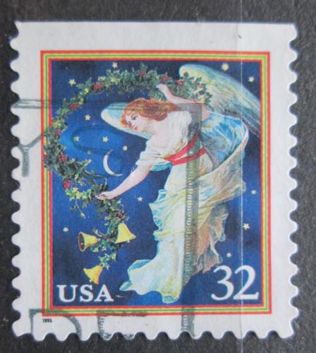 Poštová známka USA 1995 Vianoce, andìl Mi# 2675 BD