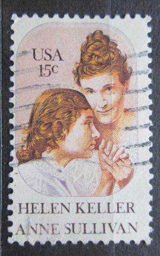 Poštová známka USA 1980 Helen Keller a Anne Sullivan Mi# 1431
