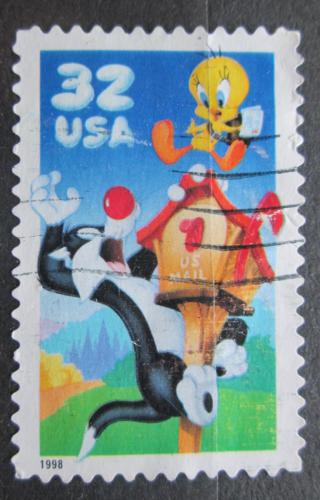 Poštová známka USA 1998 Sylvester a Tweety Mi# 2950 BA 
