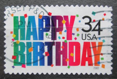Poštová známka USA 2002 Š�astné narozeniny Mi# 3517