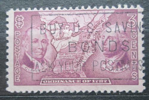 Poštová známka USA 1937 Manasseh Cutler a Rufus Putnam Mi# 402