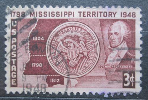 Poštová známka USA 1948 Teritorium Mississippi, 150. výroèie Mi# 567