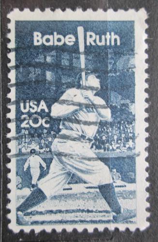 Poštová známka USA 1983 Babe Ruth, baseball Mi# 1641