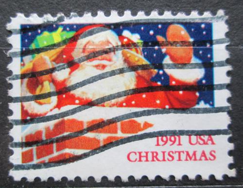 Poštová známka USA 1991 Vianoce, Santa Claus Mi# 2195 A