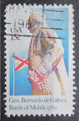 Poštová známka USA 1980 Generál Bernardo de Gálvez Mi# 1433