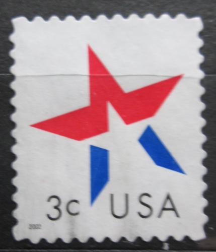 Poštová známka USA 2002 Hvìzda v národních barvách Mi# 3582