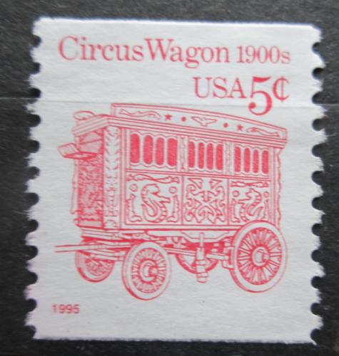 Poštová známka USA 1995 Cirkusový vùz Mi# 2551