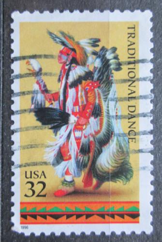 Poštová známka USA 1996 Indiánský tanec Mi# 2732
