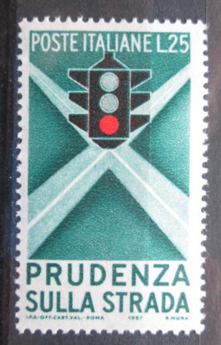 Poštová známka Taliansko 1957 Dopravní pøedpisy Mi# 991