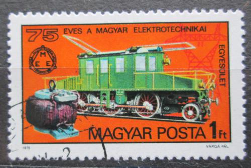 Poštová známka Maïarsko 1975 Lokomotíva Mi# 3044