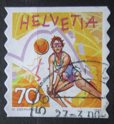 Poštová známka Švýcarsko 1998 Plážový volejbal Mi# 1662