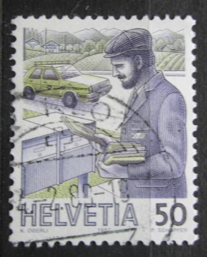 Poštová známka Švýcarsko 1987 Poštovní doruèovatel Mi# 1343 A