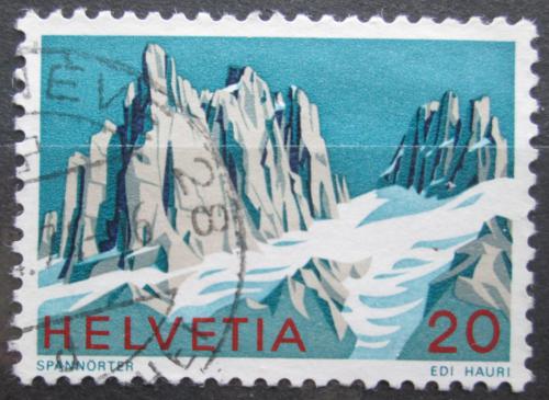 Poštová známka Švýcarsko 1972 Spannörter Mi# 976