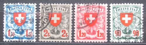 Potov znmky vcarsko 1924 ttny znak Mi# 194-97 x Kat 25