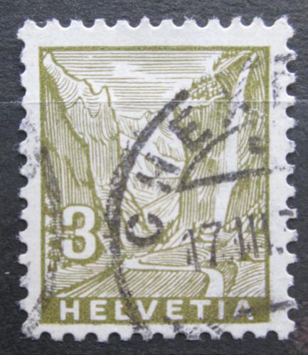 Poštová známka Švýcarsko 1934 Vodopády Staubbach Mi# 270 Kat 4€