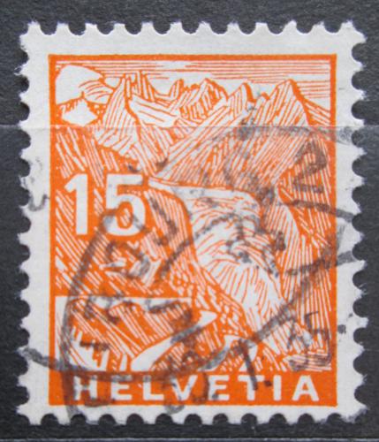 Poštová známka Švýcarsko 1934 Rhônský ledovec Mi# 273 Kat 4€