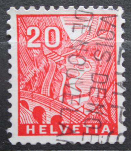 Poštová známka Švýcarsko 1934 Údolí Leventina Mi# 274