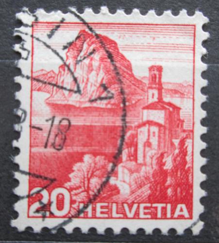 Poštová známka Švýcarsko 1938 Kostel Castagnola Mi# 327