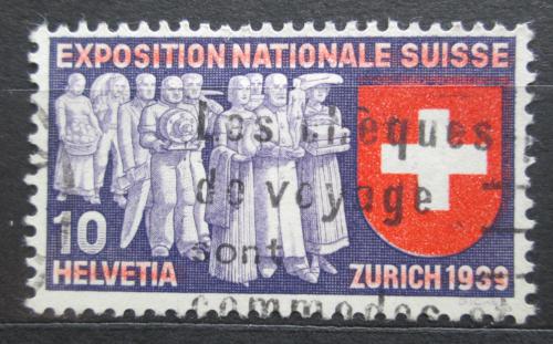 Potov znmka vcarsko 1939 Nrodn vstava Mi# 338
