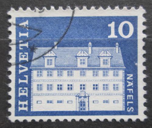 Poštová známka Švýcarsko 1968 Näfels, Freulerpalast Mi# 879