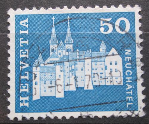 Poštová známka Švýcarsko 1968 Zámek Neuchâtel Mi# 883