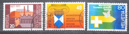 Poštové známky Švýcarsko 1977 Výroèí a události Mi# 1109-11