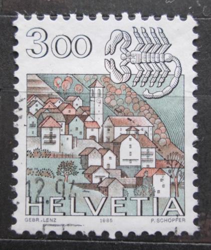 Poštová známka Švýcarsko 1985 Znamení zvìrokruhu, rak Mi# 1289